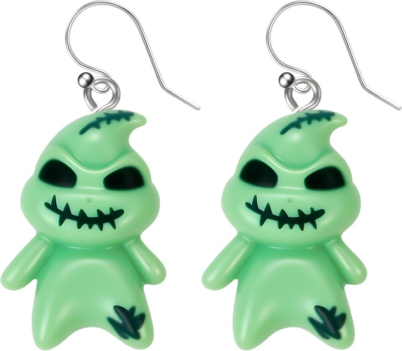 DAYANEY Christmas Earrings for Women Spooky Ghost Earrings Studs Cute Ghostface Merch Matching Nightmare Movie Before Chrsitmas Sweater Boogcy Stuff as Christmas Stocking Stuffers Xmas Jewelry - Image 1